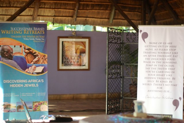 Some of our banners at the Meet and Greet event